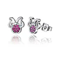 Aros Plata 925 Ratoncita Rosado - Miniatura 1