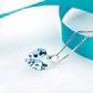 Collar Corazon Cristal Celeste - Miniatura 4