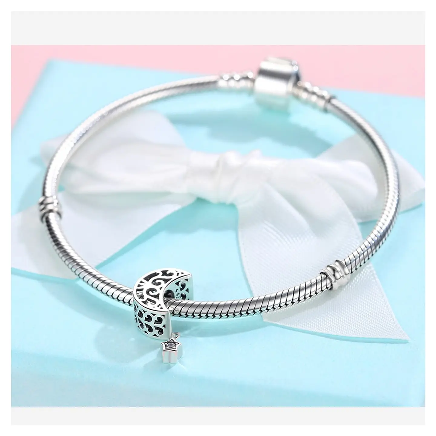 Charm Dije Plata 925 Luna Estrella 5