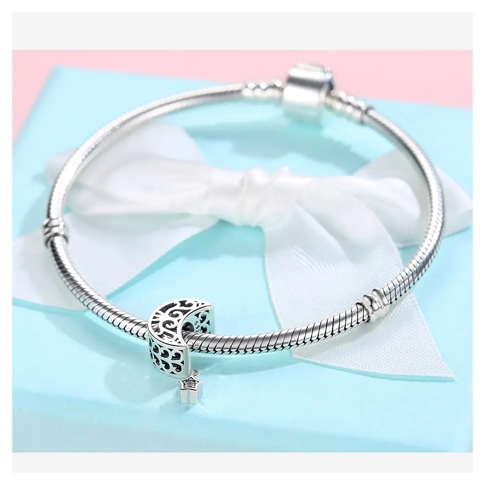 Charm Dije Plata 925 Luna Estrella 5
