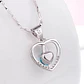 Collar Corazon Circon Azul - Miniatura 2