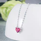 Collar Mini Corazon Cristal Rojo - Miniatura 3