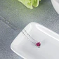 Collar Mini Corazon Cristal Rojo - Miniatura 4