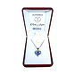 Collar Corazon Elegante Azul - Miniatura 2