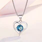 Collar Corazon Elegante Azul - Miniatura 5