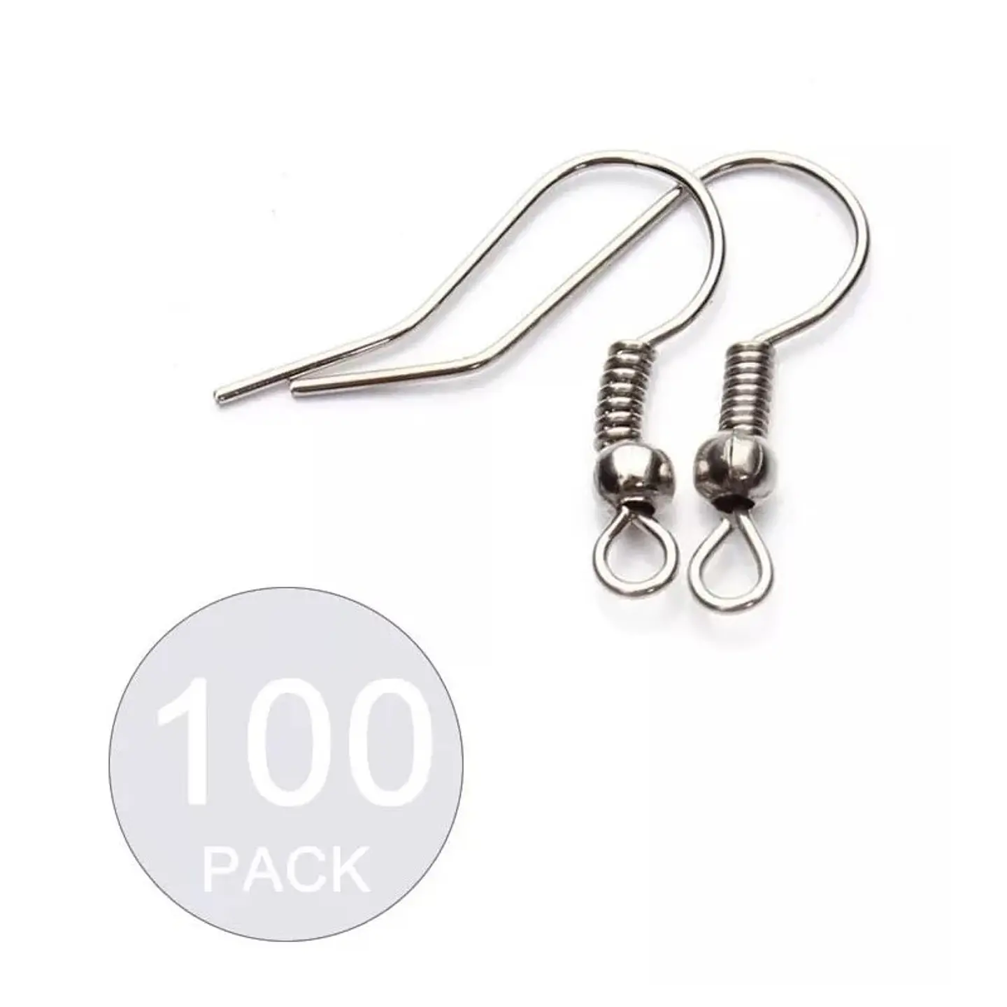 Pack 100 Ganchos Para Aros Metal 1