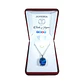 Collar Cristal Ovalo Azul - Miniatura 2