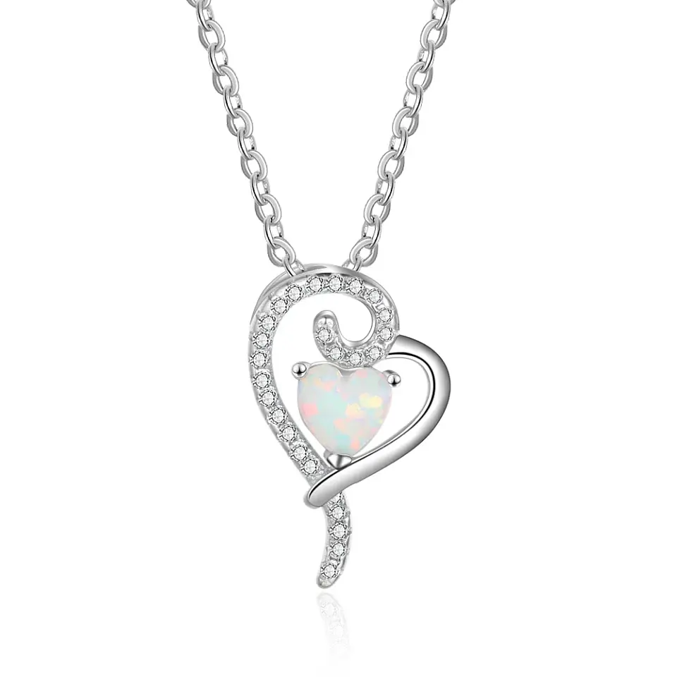 Collar Corazon Opal Circones 1