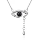 Collar Ojo Te Amo en 100 Idiomas Plateado - Miniatura 1