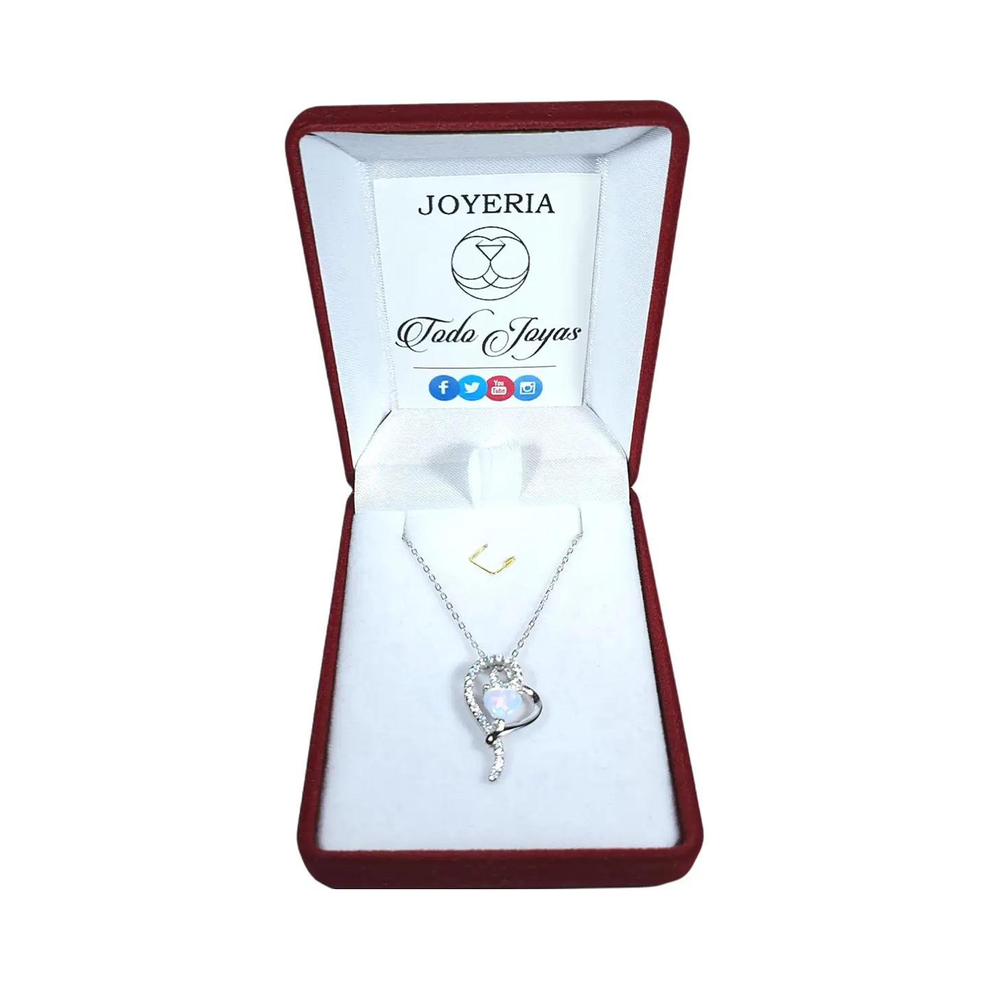 Collar Corazon Opal Circones 2