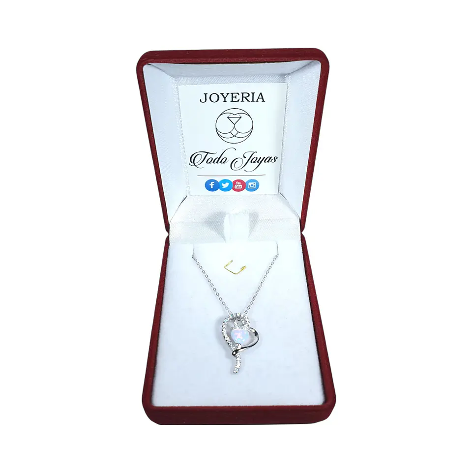 Collar Corazon Opal Circones 2