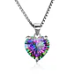Collar Mini Corazon Cristal Tornasol - Miniatura 1