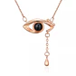 Collar Ojo Te Amo en 100 Idiomas Dorado - Miniatura 1