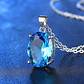Collar Cristal Ovalo Azul - Miniatura 5
