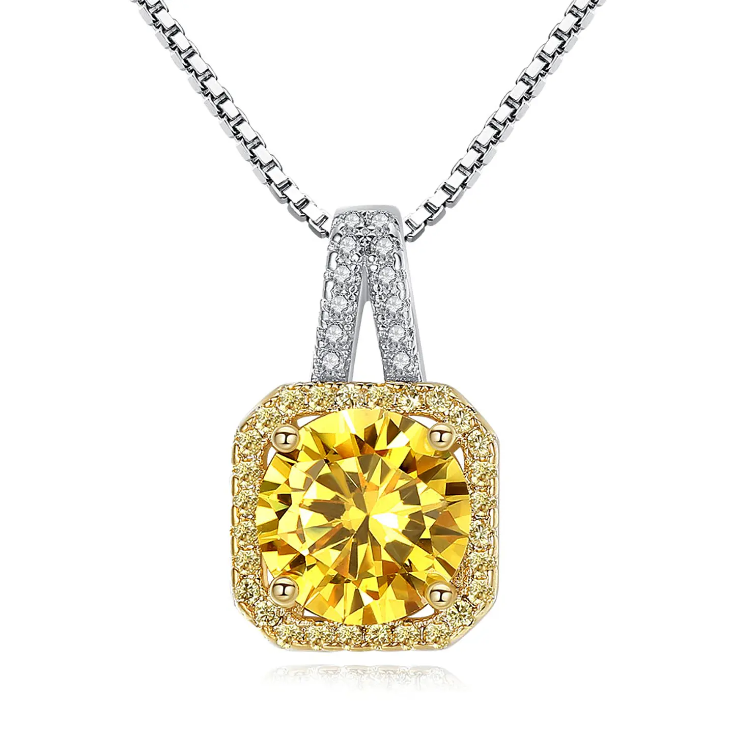 Collar Cristal Amarillo Circones 1