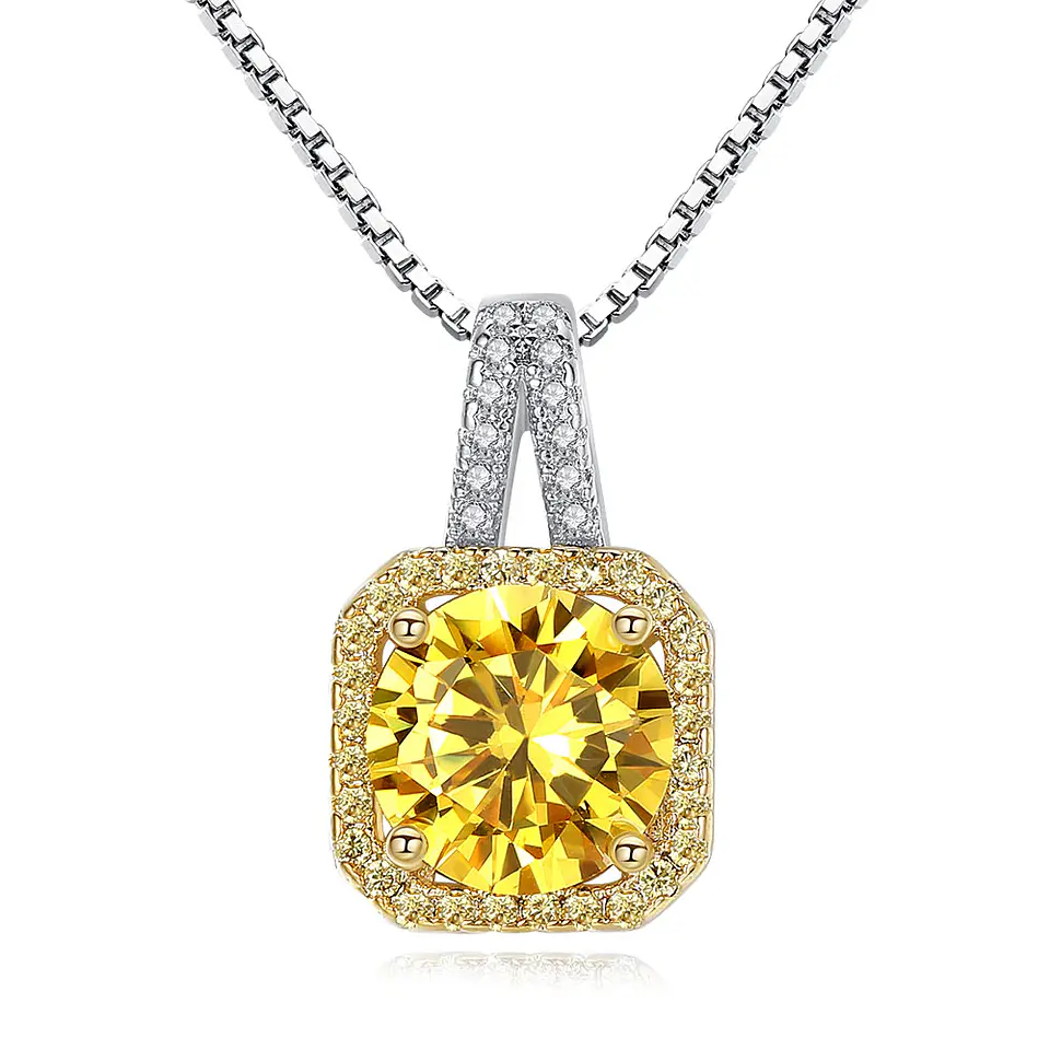 Collar Cristal Amarillo Circones 1