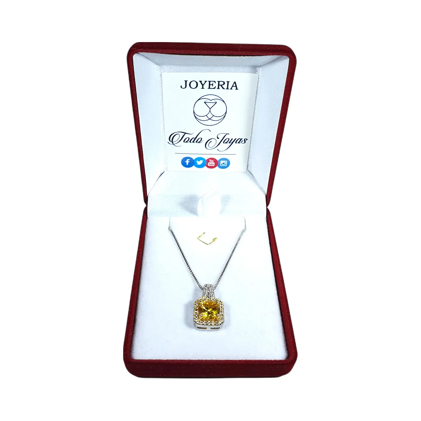 Collar Cristal Amarillo Circones 2