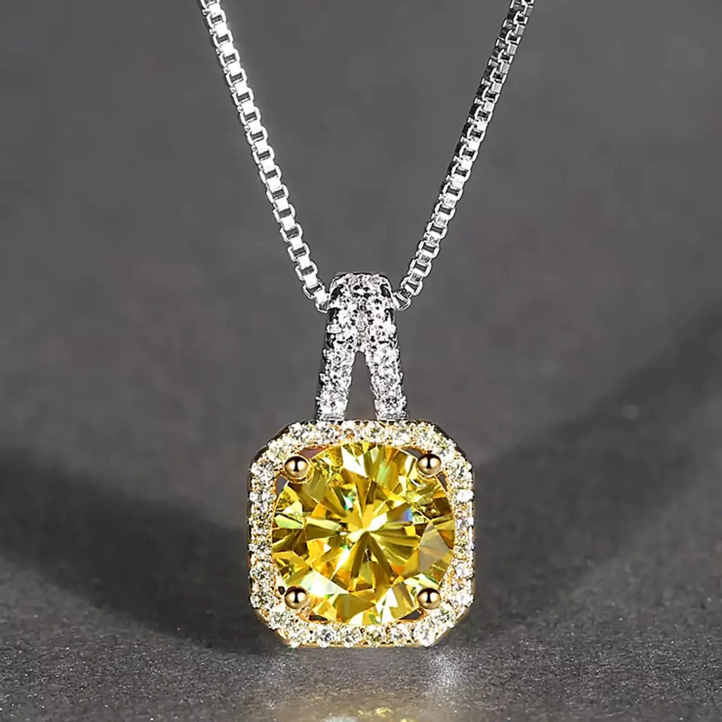 Collar Cristal Amarillo Circones 4