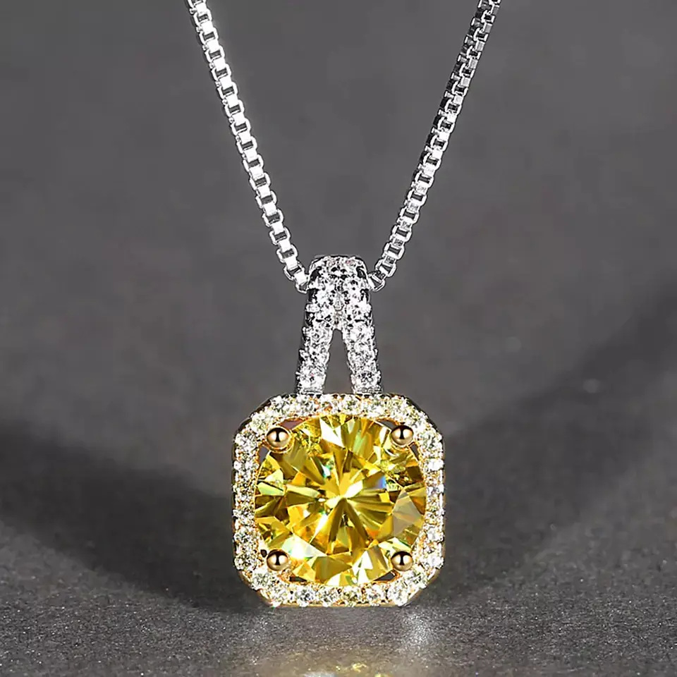 Collar Cristal Amarillo Circones 4