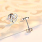 Aros de Corazon Infinito Plateado - Miniatura 3