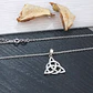 Collar Simbolo Triqueta Celta Plateado - Miniatura 5