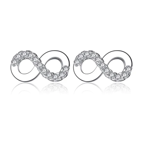 Aros Plata 925 Infinito con Circones