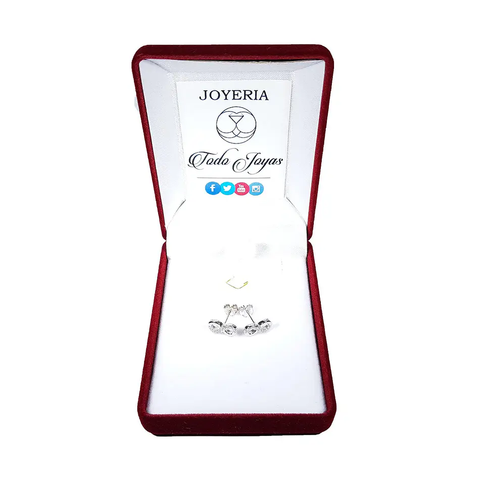 Aros Plata 925 Infinito con Circones 2