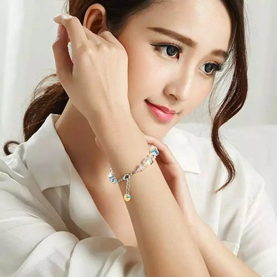 Pulsera Cristales AB Tornasol Ajustable 4
