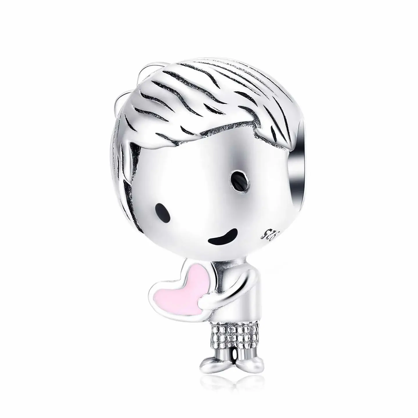 Charm Dije Plata 925 Niño con Corazon 1