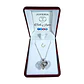 Collar Plata 925 Corazon Mama Hijo Perla - Miniatura 2