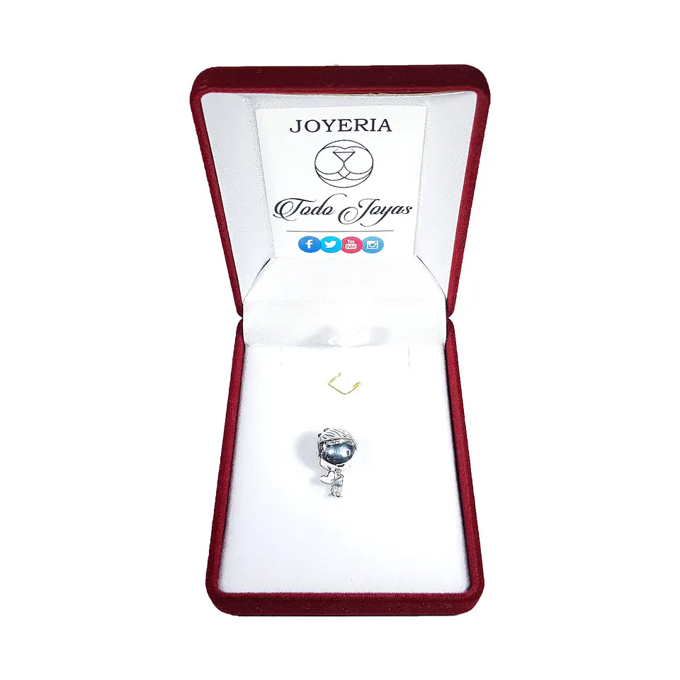 Charm Dije Plata 925 Niño con Corazon 2