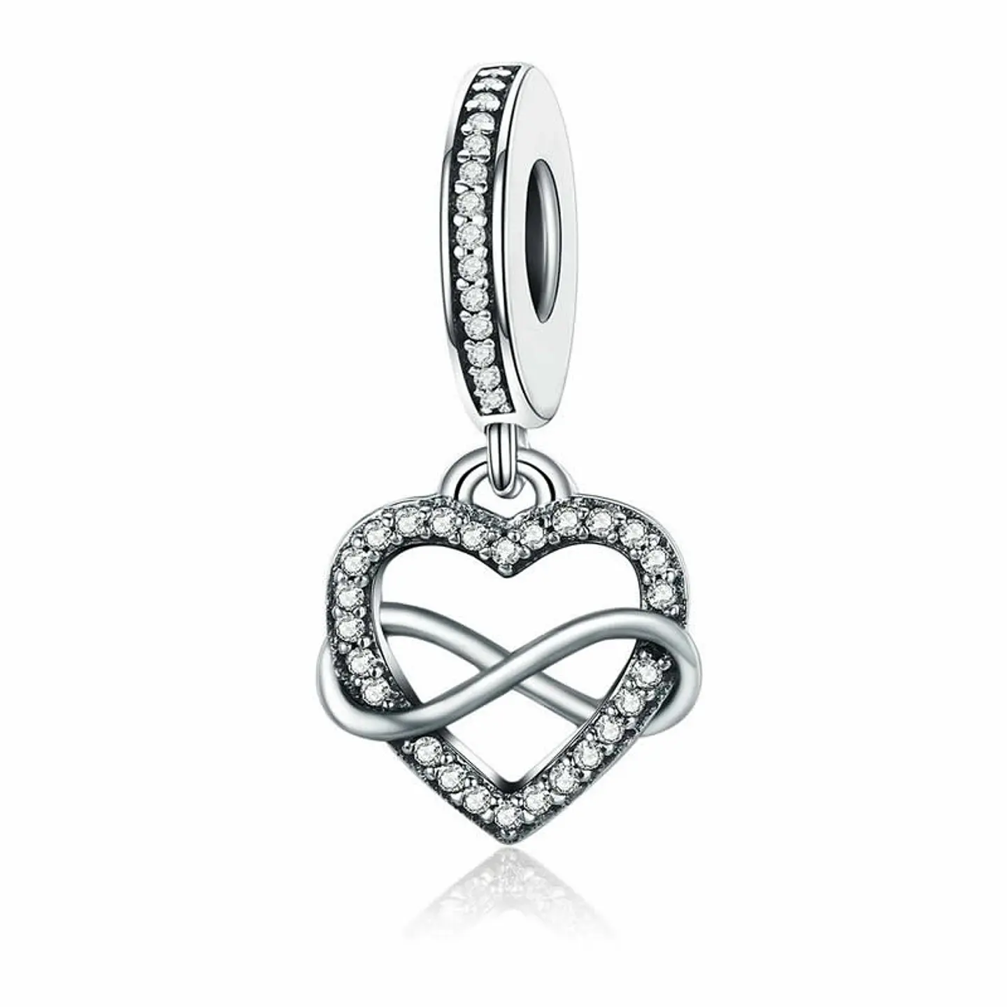 Charm Dije Plata 925 Corazon Infinito 1