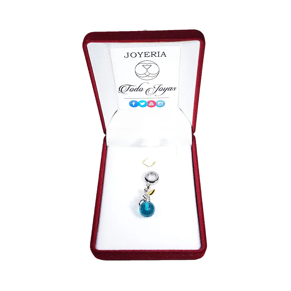 Charm Dije Plata 925 Hada Sobre Bola 2