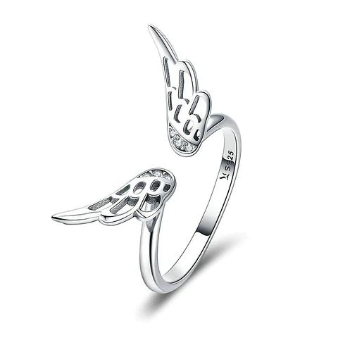 Anillo Plata 925 Alas de Angel