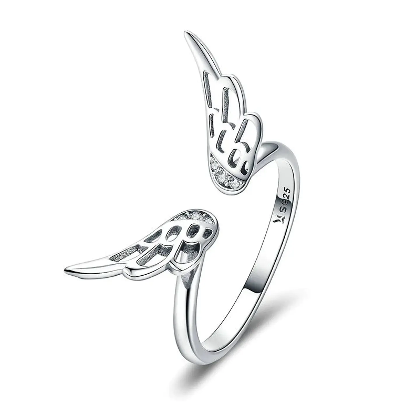Anillo Plata 925 Alas de Angel 1