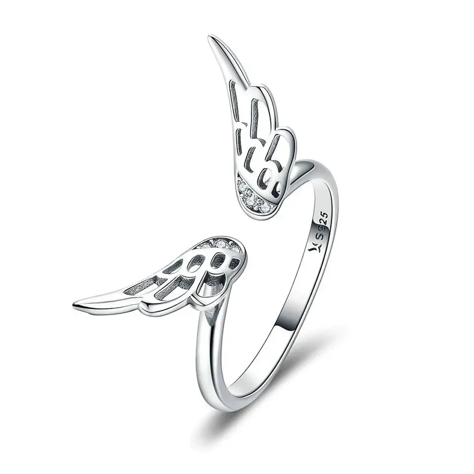 Anillo Plata 925 Alas de Angel 1
