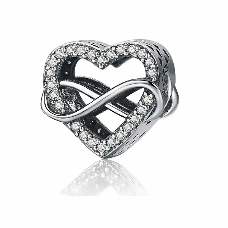 Charm Dije Plata 925 Infinito Corazon 1