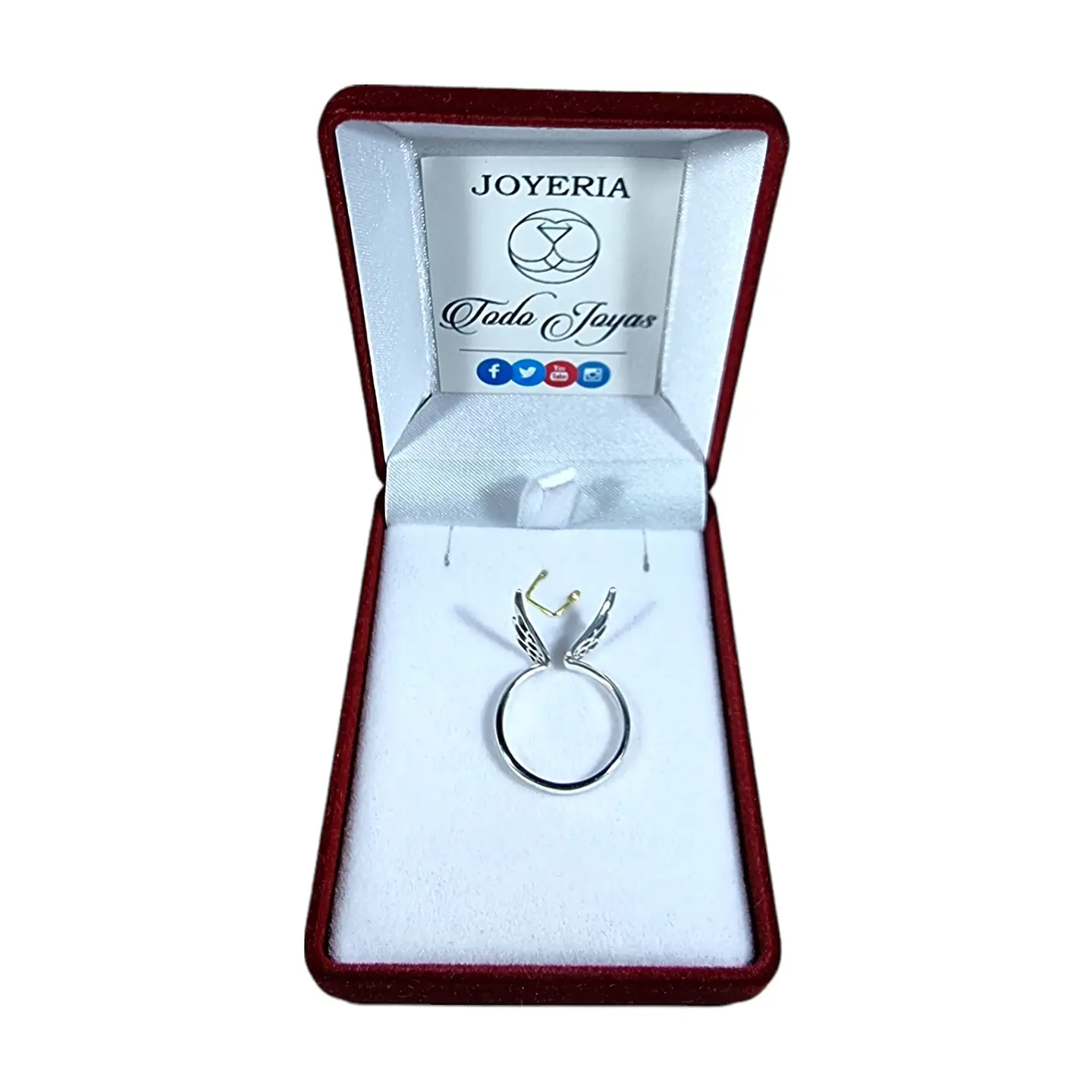 Anillo Plata 925 Alas de Angel 2