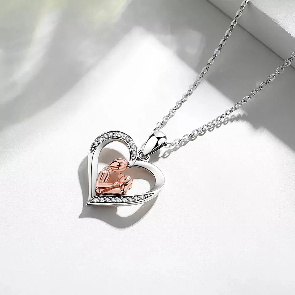 Collar Plata 925 Corazon Mascota Mujer 6