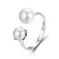 Anillo Plata 925 Doble Perla - Miniatura 1