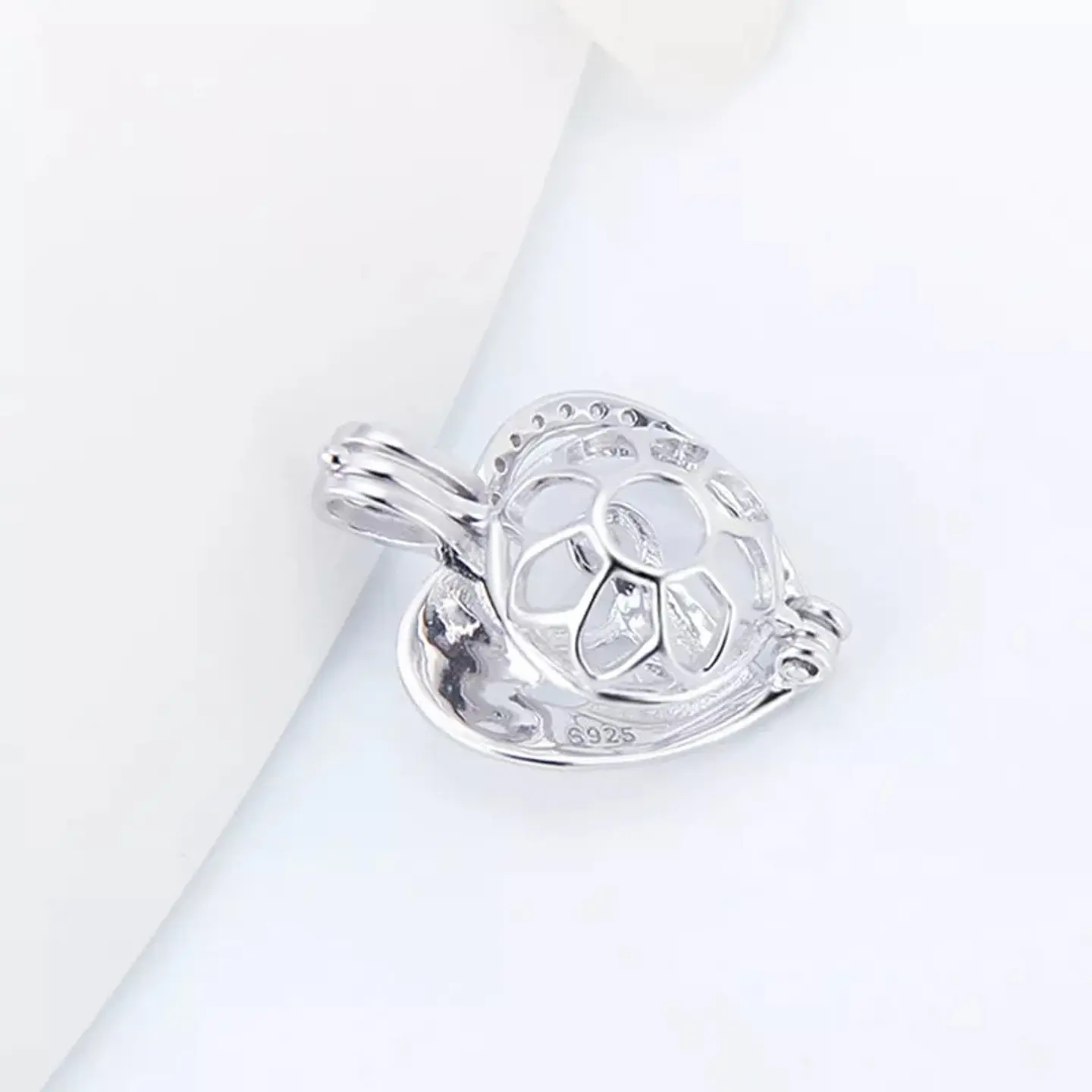 Collar Plata 925 Corazon Mama Hijo Perla 6