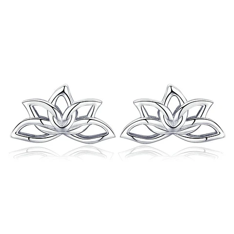 Aros Plata 925 Flor de Loto