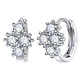 Aros Flor Circones Plateado - Miniatura 1