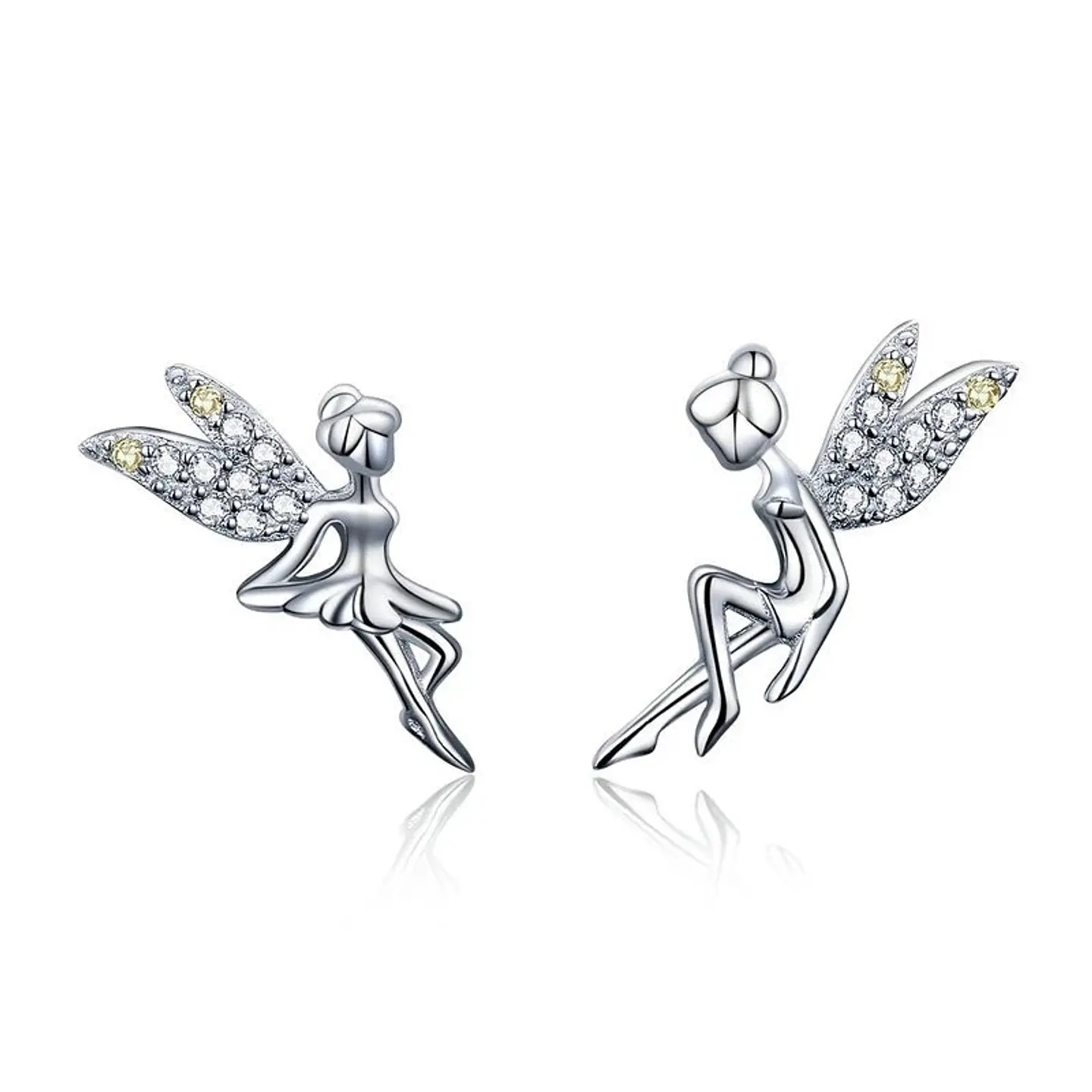 Aros Plata 925 Hadas Plateadas 1