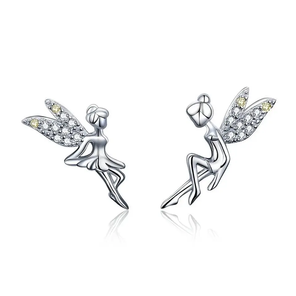 Aros Plata 925 Hadas Plateadas 1
