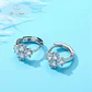 Aros Flor Circones Plateado - Miniatura 4