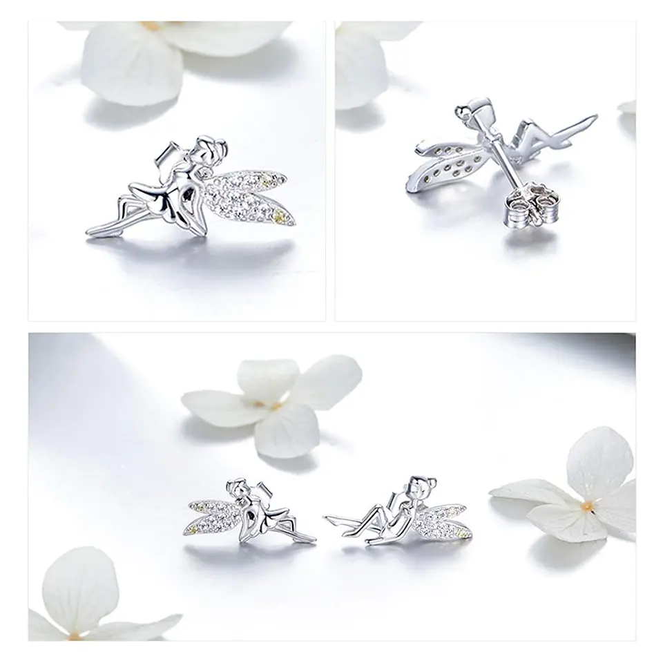 Aros Plata 925 Hadas Plateadas 3
