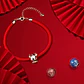 Pulsera Plata 925 Cuerda Roja Charms - Miniatura 4