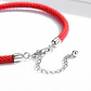Pulsera Plata 925 Cuerda Roja Charms - Miniatura 5