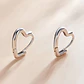 Aros Plata 925 Argollas Corazon - Miniatura 3